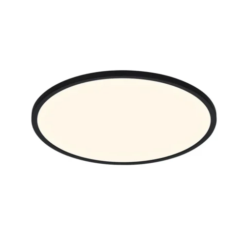 LED plafondlamp Oja Smart, zwart, Ø 42 cm