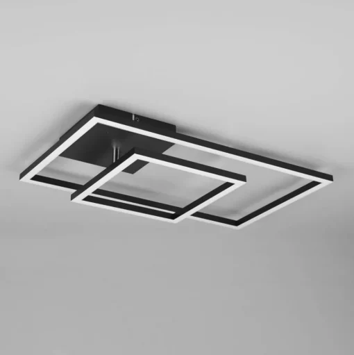 LED plafondlamp Padella zwenkbaar 4.000 K zwart