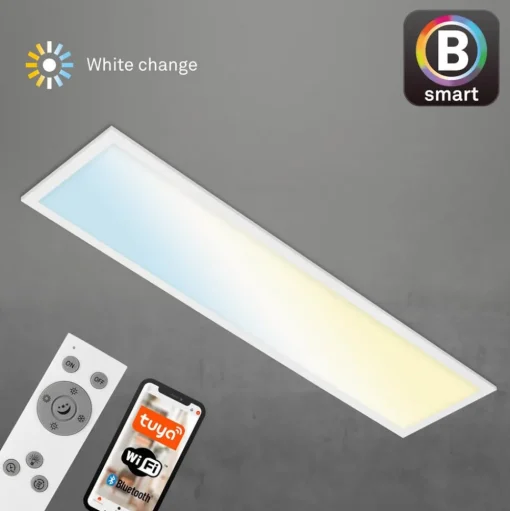 LED plafondlamp Piatto S dimbaar CCT wit 100x25cm