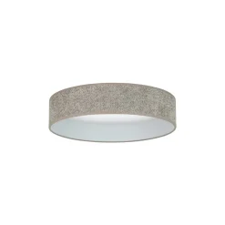 LED plafondlamp Plafond, Bouclé grijs, Ø 45 cm, 3-traps dimbaar