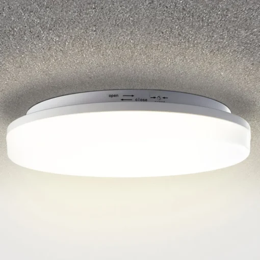 LED plafondlamp Pronto, hoekig, bewegingsmelder