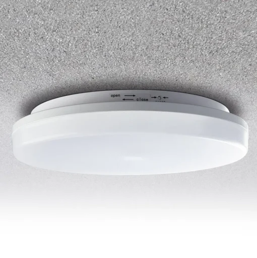 LED plafondlamp Pronto, hoekig, bewegingsmelder