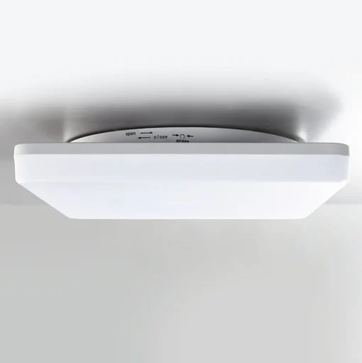 LED plafondlamp Pronto, hoekig, 28 x 28 cm