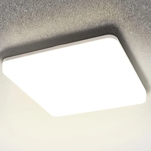 LED plafondlamp Pronto, hoekig, 33 x 33 cm