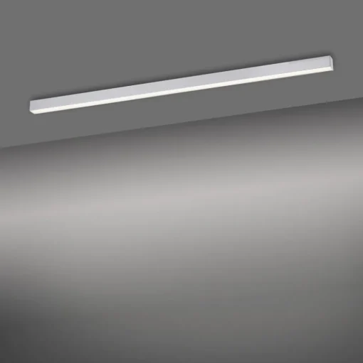 LED plafondlamp PURE Lines, 110 cm, zilver, CCT, afstandsbediening