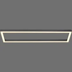 LED plafondlamp PURE Lines, 110 x 30 cm, antraciet, afstandsbediening