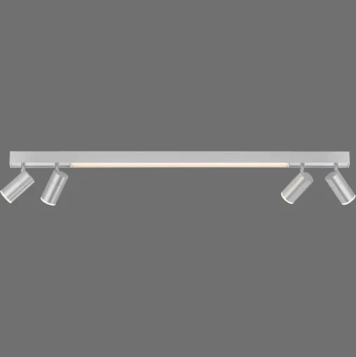 LED plafondlamp PURE Lines, 120 cm, zilver, afstandsbediening