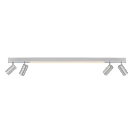 LED plafondlamp PURE Lines, 120 cm, zilver, afstandsbediening