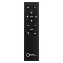 LED plafondlamp PURE Lines, 110 cm, antraciet, CCT, afstandsbediening