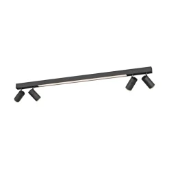 LED plafondlamp PURE Lines, 120 cm, antraciet, afstandsbediening