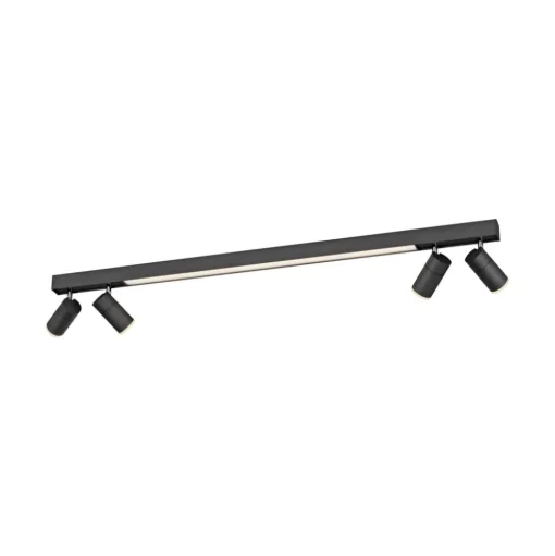 LED plafondlamp PURE Lines, 120 cm, antraciet, afstandsbediening