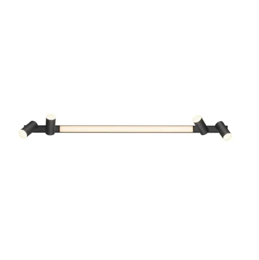 LED plafondlamp PURE Lines, 120 cm, antraciet, afstandsbediening