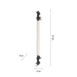 LED plafondlamp PURE Lines, 120 cm, antraciet, afstandsbediening