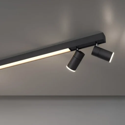 LED plafondlamp PURE Lines, 120 cm, antraciet, afstandsbediening