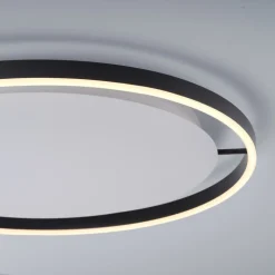LED plafondlamp Ritus, Ø 58,5cm, antraciet