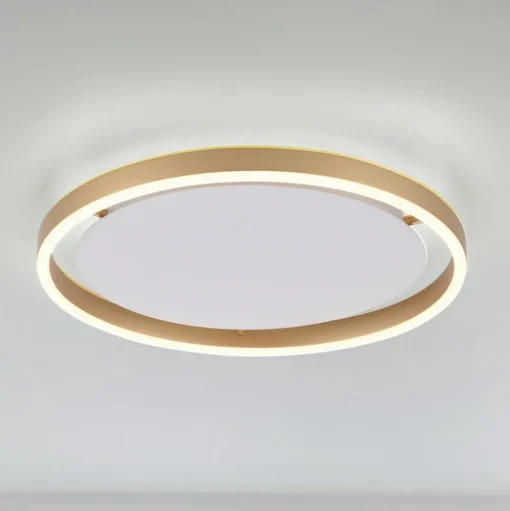 LED plafondlamp Ritus, Ø 39,3cm mat messing