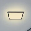 LED plafondlamp Sapana, hoekig, dimbaar, zwart