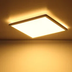 LED plafondlamp Sapana, hoekig, dimbaar, wit