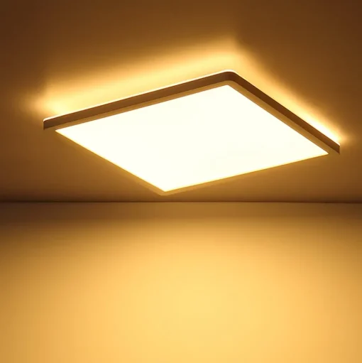 LED plafondlamp Sapana, hoekig, dimbaar, wit