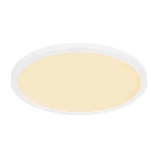 LED plafondlamp Sapana, wit, Ø 42 cm, kunststof, IP44