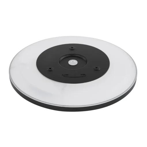 LED plafondlamp Sapana, zwart, rond, dimbaar