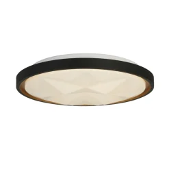 LED plafondlamp Satellite zwart Ø 42cm staal afstandsbediening