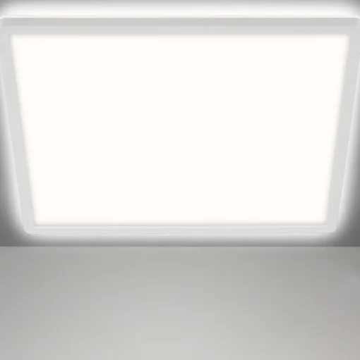 LED plafondlamp Slim, hoekig 29,3 x 29,3 cm