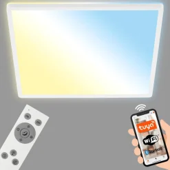 LED plafondlamp Slim S dimbaar CCT wit 42x42cm