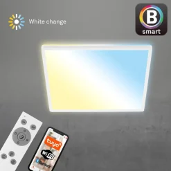LED plafondlamp Slim S dimbaar CCT wit 42x42cm