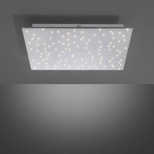 LED plafondlamp Sparkle CCT dim staal 45x45cm