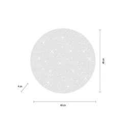LED plafondlamp Sparkle CCT dimbaar wit Ø 48cm