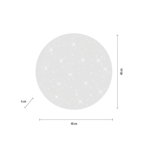 LED plafondlamp Sparkle CCT dimbaar wit Ø 48cm