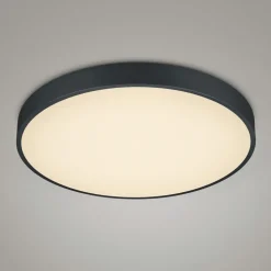 LED plafondlamp Waco, CCT, Ø 49,5 cm, zwart mat