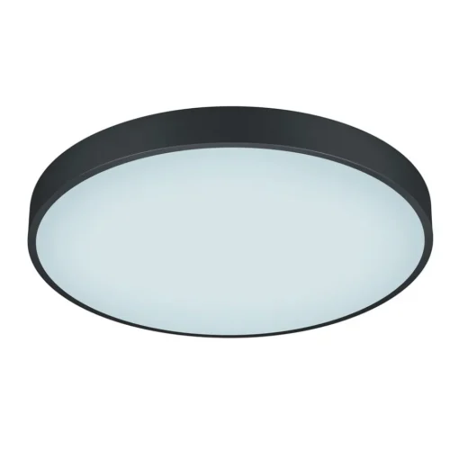 LED plafondlamp Waco, CCT, Ø 49,5 cm, zwart mat