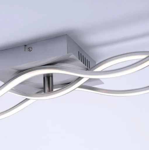 LED plafondlamp Wav 3.000K 97,5x16cm staal