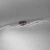 LED plafondlamp Wave 3.000K 137,5x16cm zwart