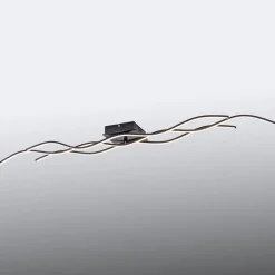 LED plafondlamp Wave 3.000K 137,5x16cm zwart