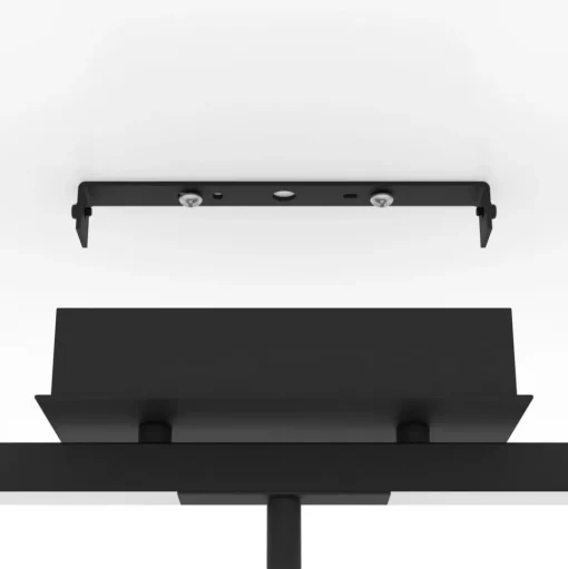 LED plafondspot Cardillio 2 zwart met drie ringen