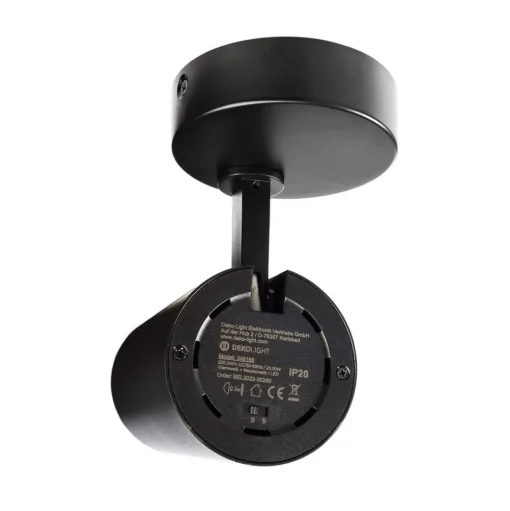 LED plafondspot Lucea, verstelbaar, 15 W zwart