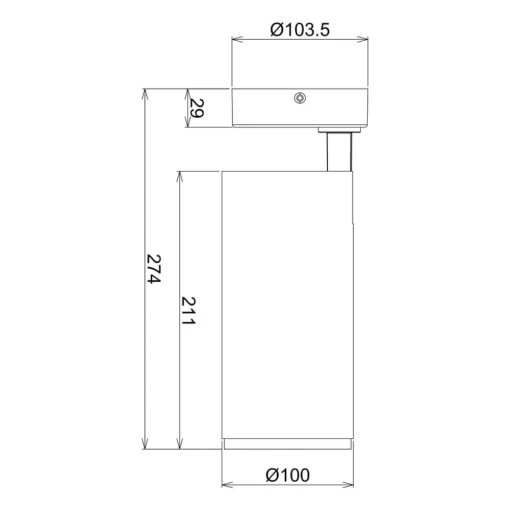 LED plafondspot Lucea, verstelbaar, 30 W zwart