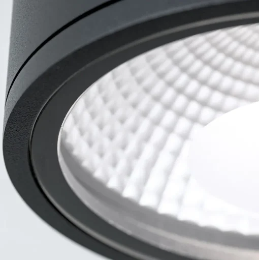 LED plafondspot Sputnik IP65 Ø 14,5 cm zwart