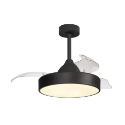 LED plafondventilator Alaska Mini zwart DC stil 91 cm CCT