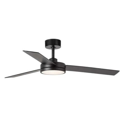 LED plafondventilator Barth met lamp, zwart