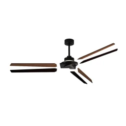 LED plafondventilator Brisa zwart/hout DC stil 175 cm CCT