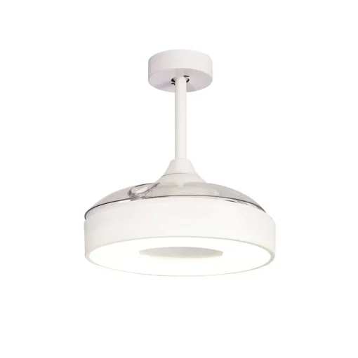 LED plafondventilator Coin Mini wit DC stil Ø 91 cm CCT