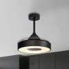LED plafondventilator Coin Mini zwart DC stil Ø 91 cm CCT