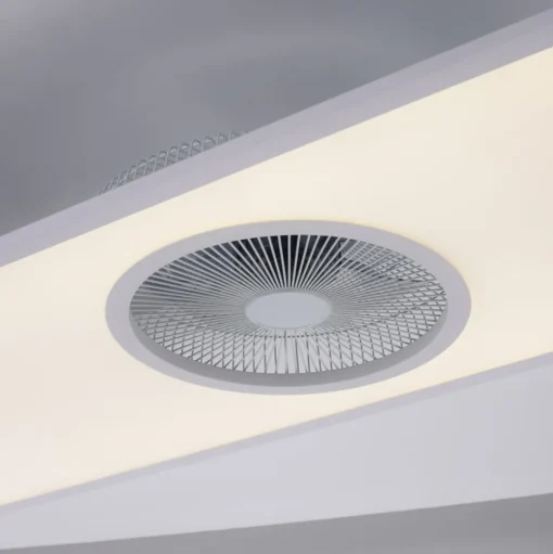 LED plafondventilator Flat-Air, CCT, wit, 120x40cm