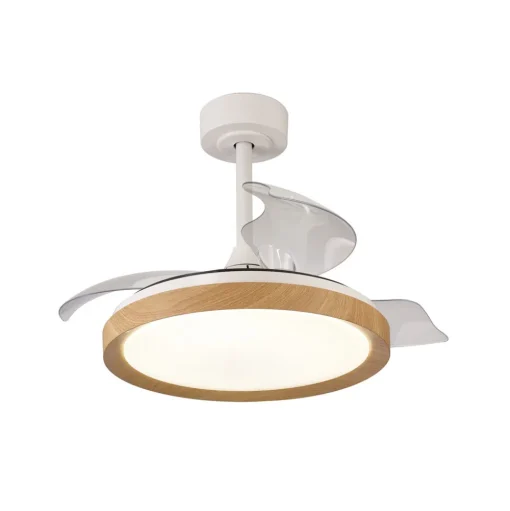 LED plafondventilator Mistral Mini hout DC stil Ø 91 cm CCT