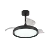 LED plafondventilator Mistral Mini zwart DC stil Ø91cm CCT