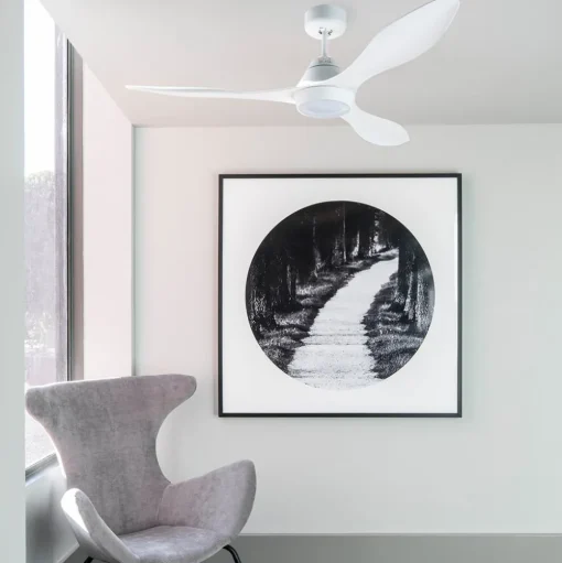 LED plafondventilator Polaris L, drievleugelig wit